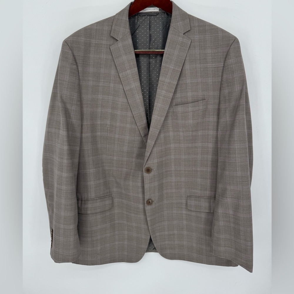 Collection By Michael Strahan Beige Suit Jacket 48Long & Pant 40Waist & 32Length